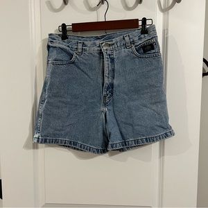 Harley Davidson high waisted trendy light wash dad shorts